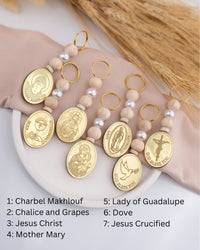 Elegant Custom Keychains for Christening Guests