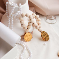 Large Personalized Funeral Memory Box with Mini Rosaries