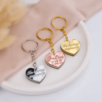 Personalized Keychain Favors for Funerals