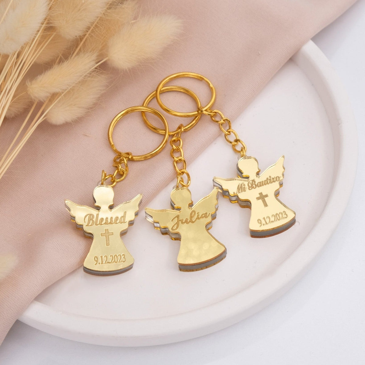 Celebrate Faith with Custom Baptism Keychain Favors