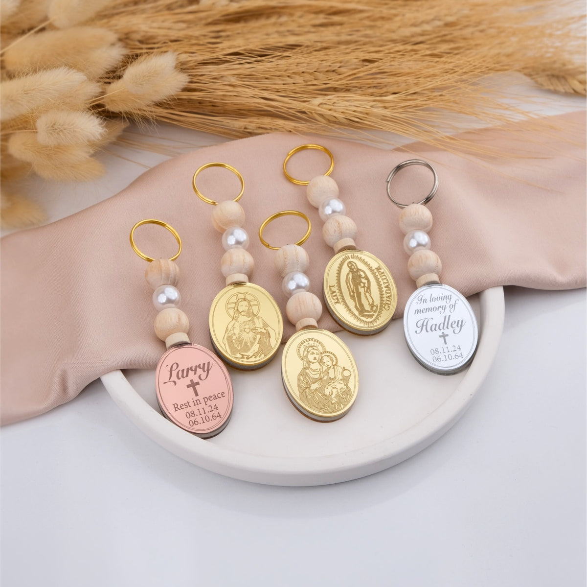 Personalized Funeral Favors - Heartfelt Guest Keychains