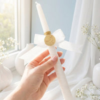 Baptism Candle — White Dove — Wholesale | 6 Unit