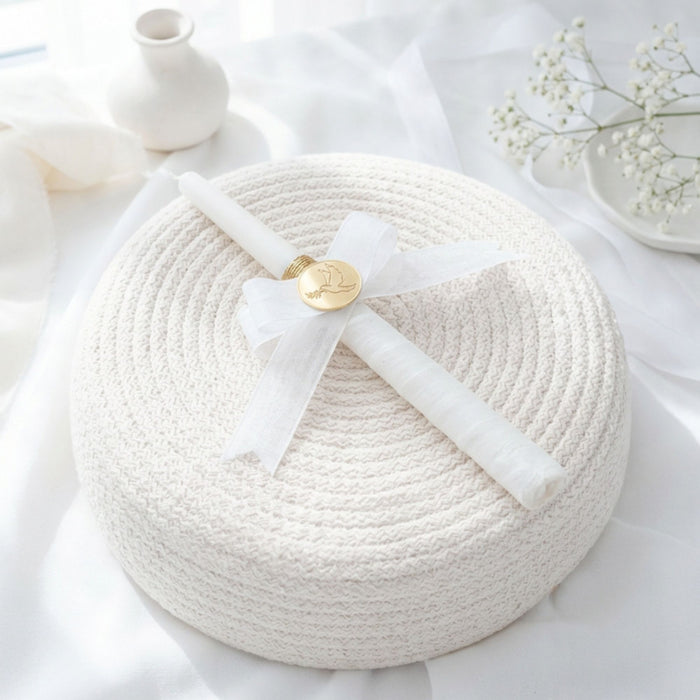 Baptism Candle — White Dove — Wholesale | 6 Unit