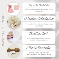 Product package with key features listed on a white background