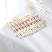 bulk cross keychain favors for baptism and first communion guest