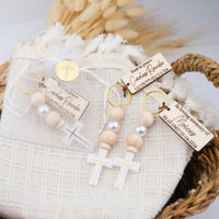 Personalized Memorial Cross Keychains