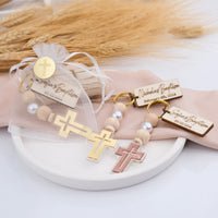 Personalized Baptism Keychains for Guests