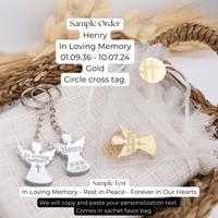 Custom Angel Keychains for Funeral Guest Favors - CRAFT ROSARIES