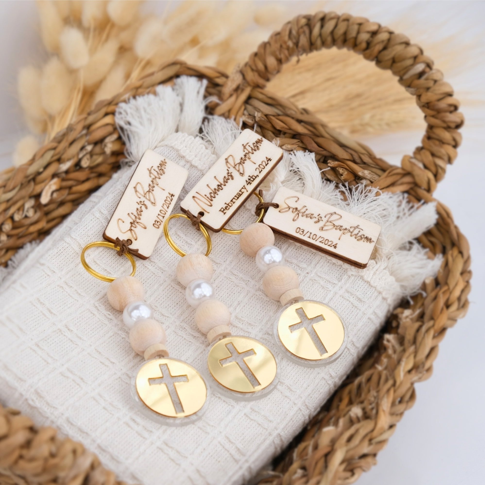 Custom Baptism Keychains – Personalized Favors for Guests – Craft Custom Baptism Keychains – Personalized Favors for Guests – Craft