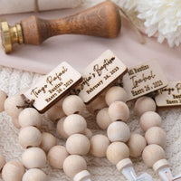 Custom Mini Wooden Baptism Rosaries - CRAFT ROSARIES