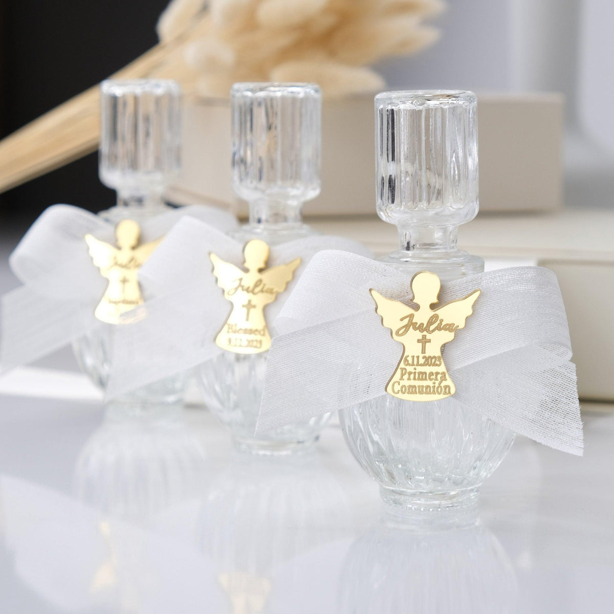 Customized Holy Water Bottle Favors for Baptism - CRAFT ROSARIES