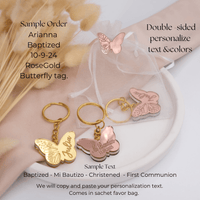 Delight in Faith with Personalized Butterfly Baptism Keychains - CRAFT ROSARIES