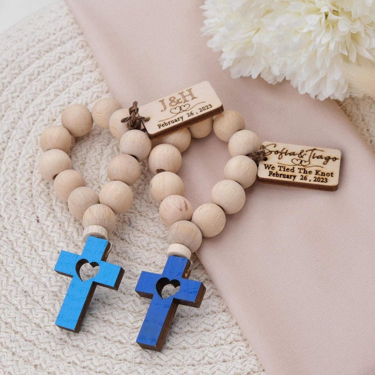 Elegant Rosary Favors For Wedding Guests - CRAFT ROSARIES