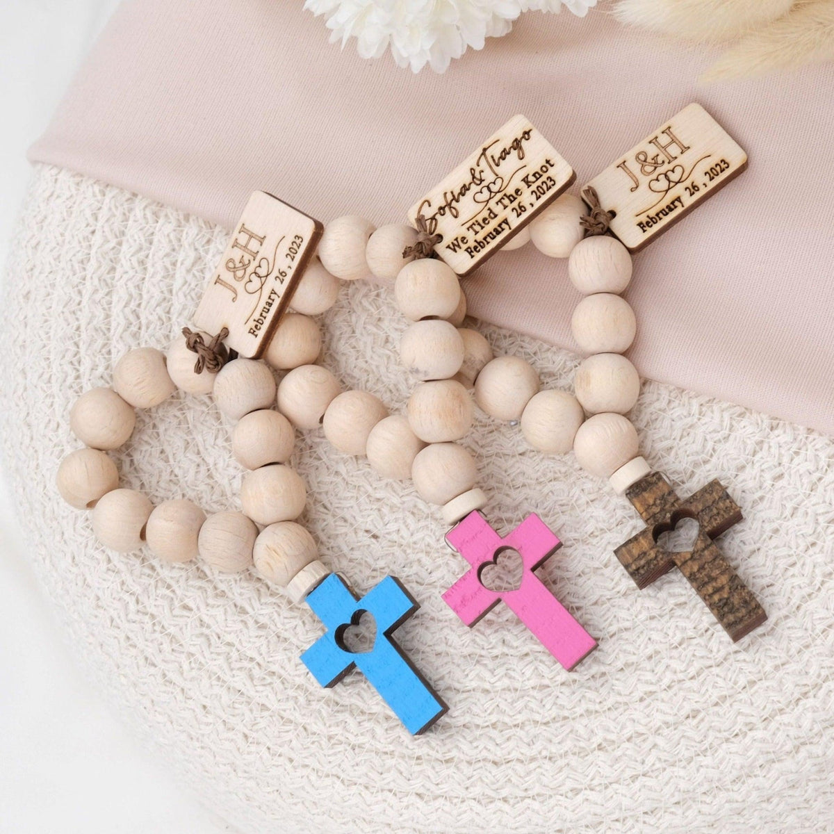 Elegant Rosary Favors For Wedding Guests - CRAFT ROSARIES