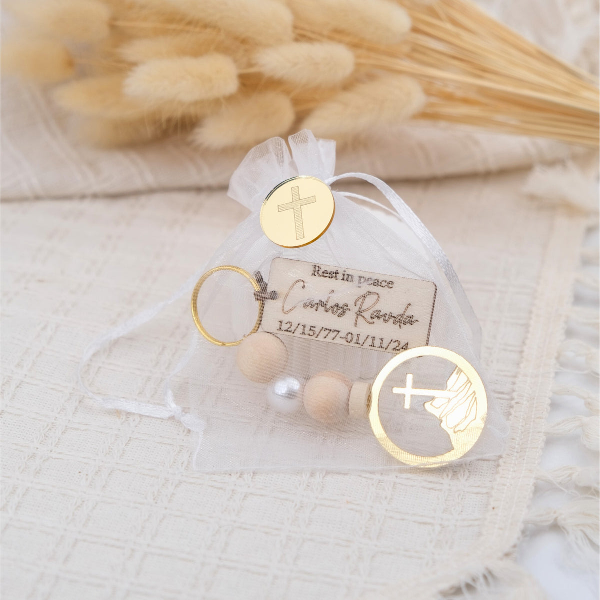 Personalized Memorial Keychains - Funeral Favors