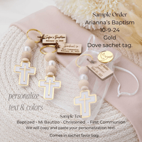 Guests’ Baptism Cross Keychains - CRAFT ROSARIES