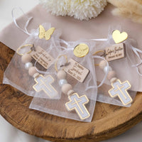 Guests’ Baptism Cross Keychains - CRAFT ROSARIES