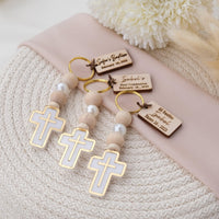 Guests’ Baptism Cross Keychains - CRAFT ROSARIES