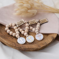 Personalized Mini Wooden Rosary Favors for Catholic Graduation , Back to School Catholic Gift , Religious Party Favors , Graduation Favors