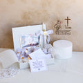 Large Baptism Gift Set with Cross Keychains