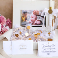 Large Baptism Gift Set with Mini Rosaries - Craft Rosaries
