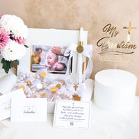 Large Baptism Gift Set with Mini Rosaries - Craft Rosaries