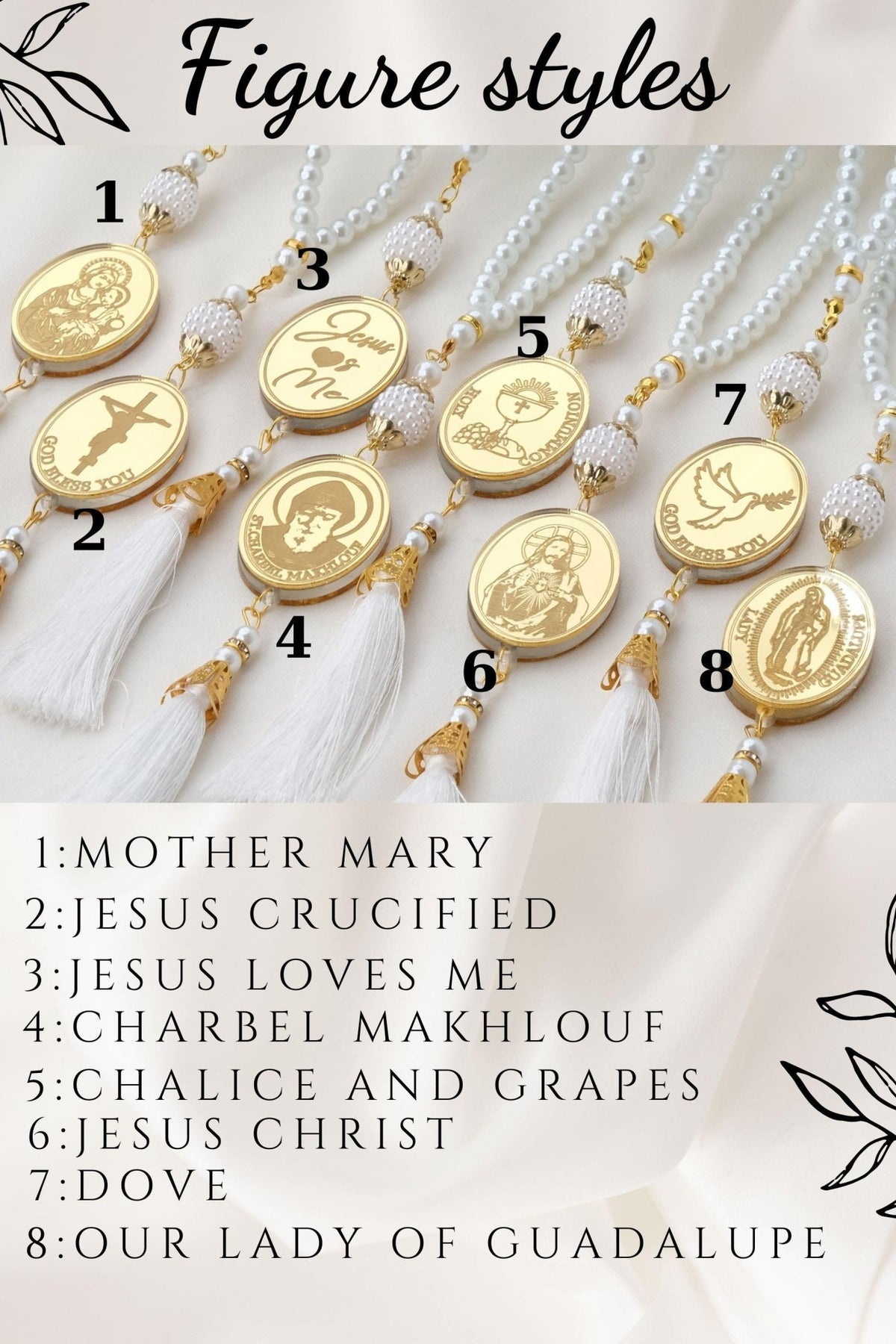 Personalized Baptism Rosary Favors - CRAFT ROSARIES