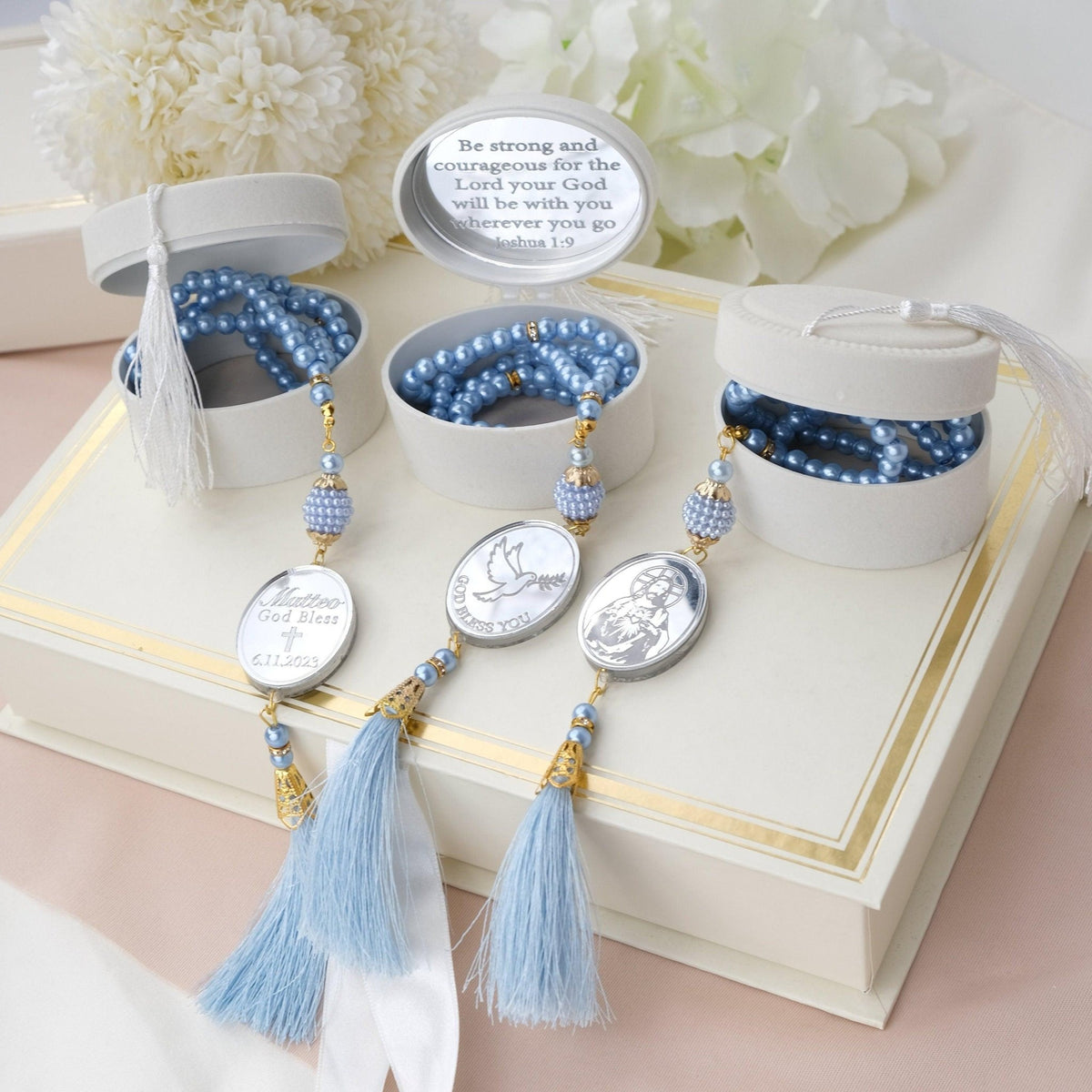 Personalized Baptism Rosary Favors - CRAFT ROSARIES