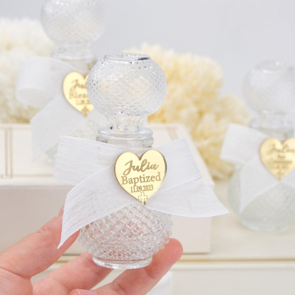 Personalized Holy Water Bottle Favors for Baptism - CRAFT ROSARIES