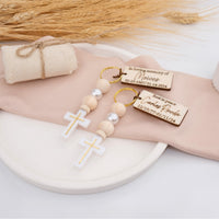 Personalized Memorial Cross Keychains - CRAFT ROSARIES