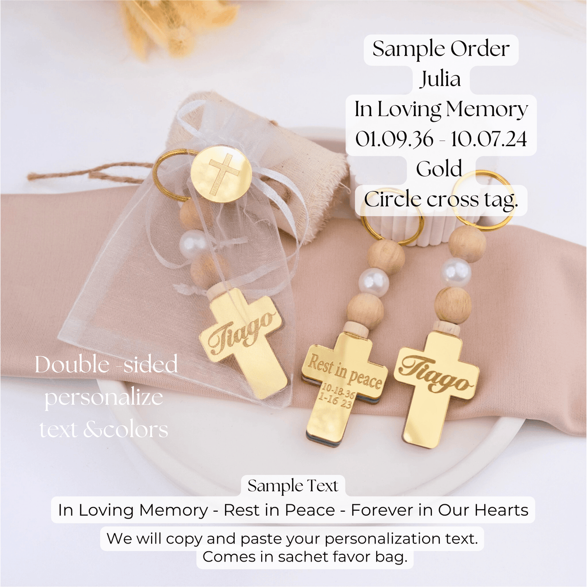 Personalized Memorial Gifts - Funeral Keepsakes - CRAFT ROSARIES