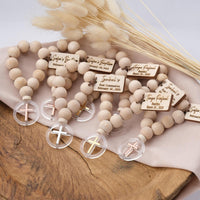 Personalized Mini Wooden Baptism Rosaries - CRAFT ROSARIES