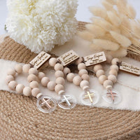 Personalized Mini Wooden Baptism Rosaries - CRAFT ROSARIES