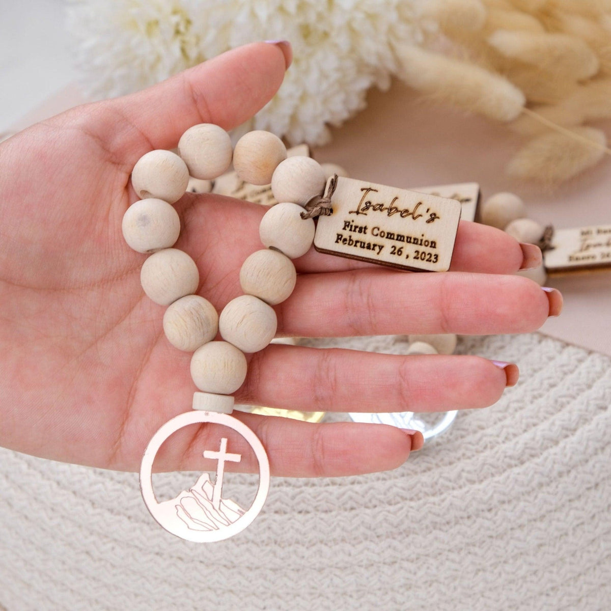 Personalized Mini Wooden Rosaries - CRAFT ROSARIES