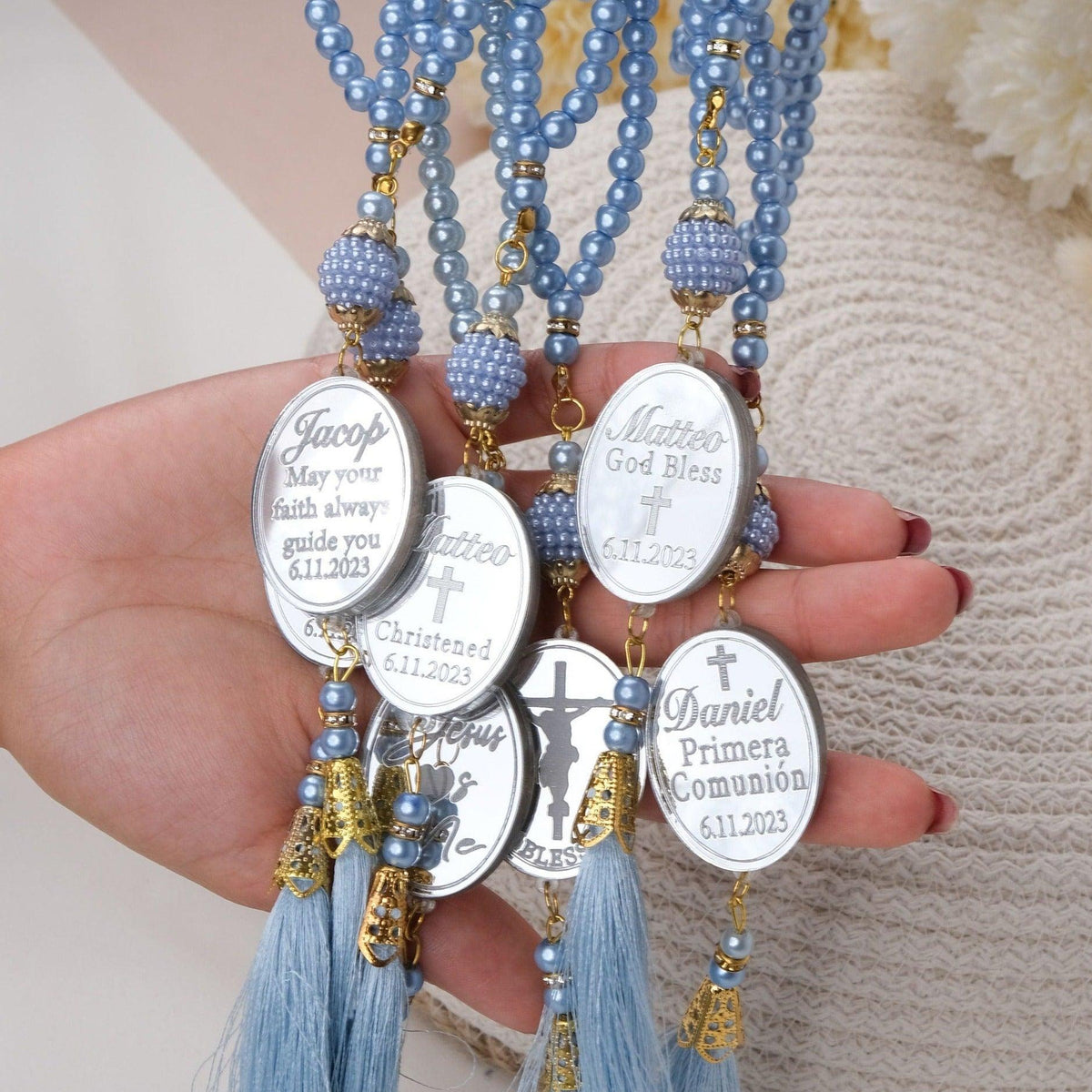 Personalized Rosaries for Baptism and Religious Occasions - CRAFT ROSARIES