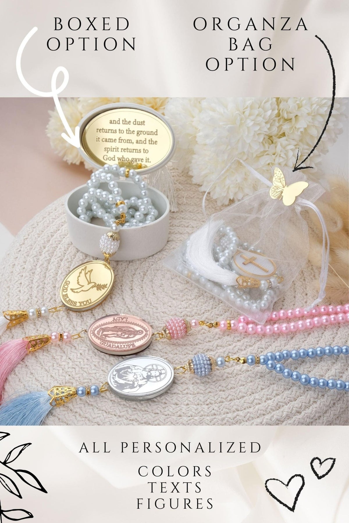 Personalized Rosaries for Baptism Guests - CRAFT ROSARIES