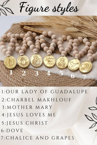 Personalized Wooden Rosaries for Baptism Guests - CRAFT ROSARIES