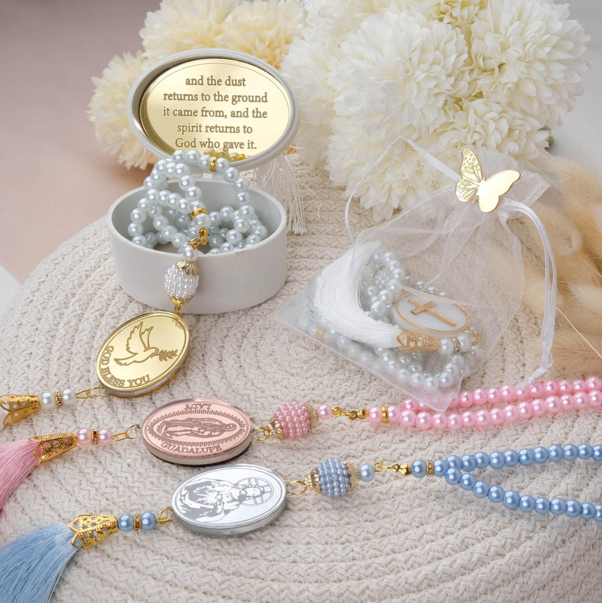 Thank Your Baptism Guests with Personalized Rosaries! - CRAFT ROSARIES