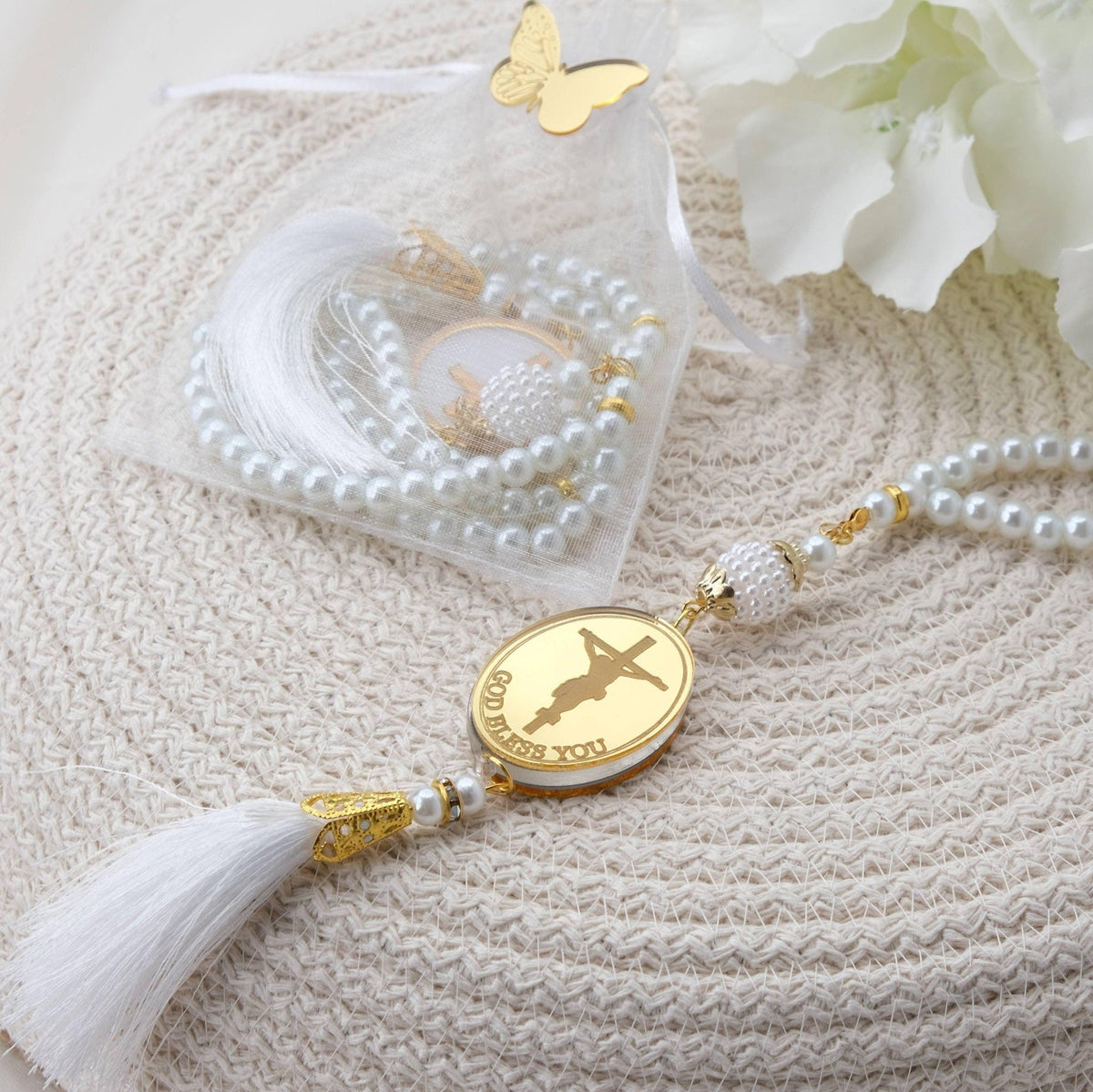 Thank Your Baptism Guests with Personalized Rosaries! - CRAFT ROSARIES